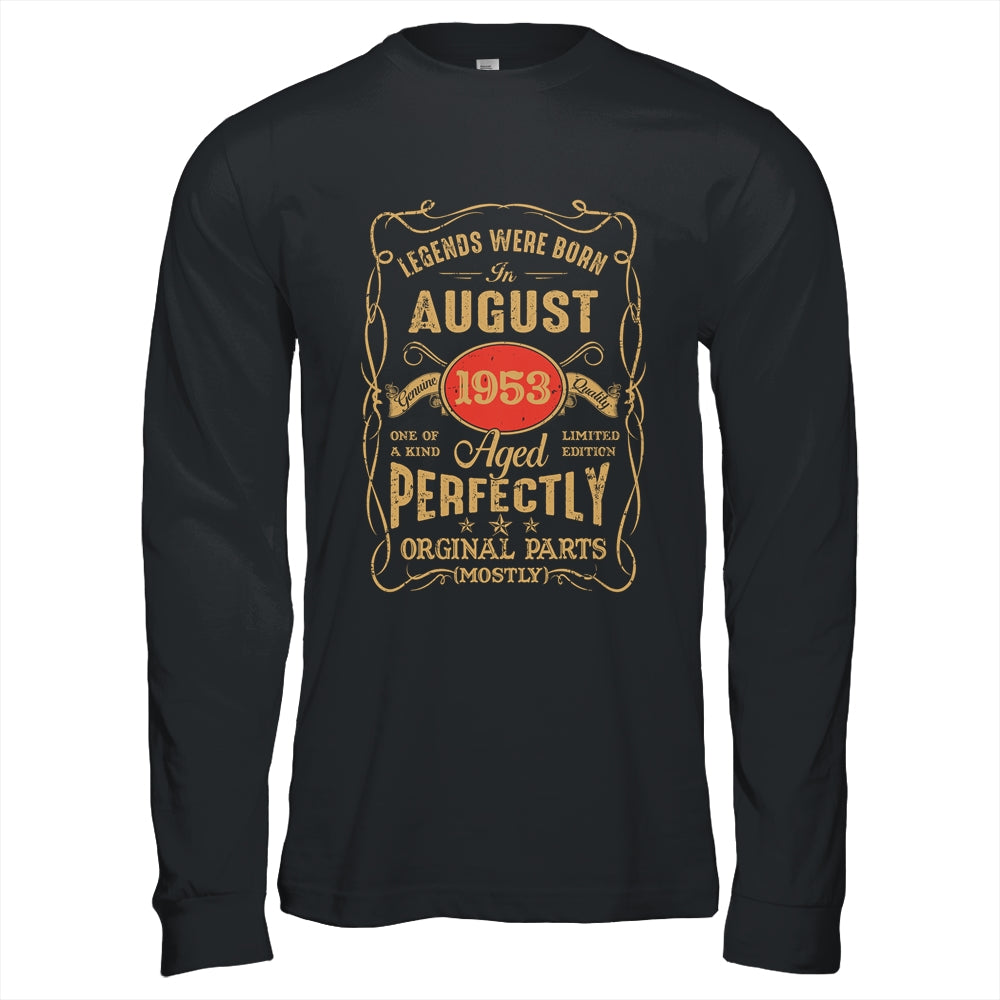 50th Birthday Gifts 50 Years Old August 1969 Limited Edition T-Shirt 50th Birthday Gifts 50 Years Old August 1969 Limited Edition T-Shirt