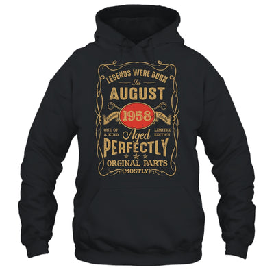 Legends Born In August 1958 65 Years Old 65th Birthday Shirt & Hoodie | teecentury