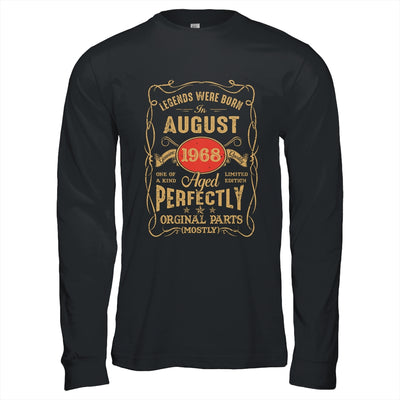 Legends Born In August 1968 55 Years Old 55th Birthday Shirt & Hoodie | teecentury