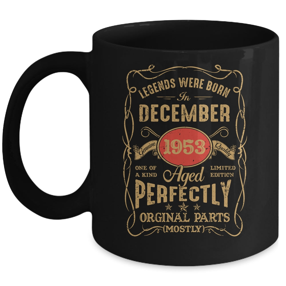 Legends Born In December 1953 70 Years Old 70th Birthday Mug | teecentury