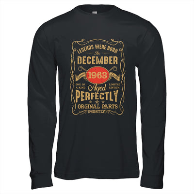 Legends Born In December 1963 60 Years Old 60th Birthday Shirt & Hoodie | teecentury