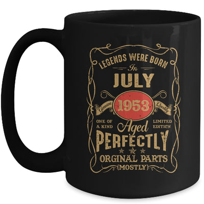 Legends Born In July 1953 70 Years Old 70th Birthday Mug | teecentury