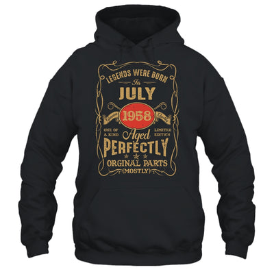 Legends Born In July 1958 65 Years Old 65th Birthday Shirt & Hoodie | teecentury