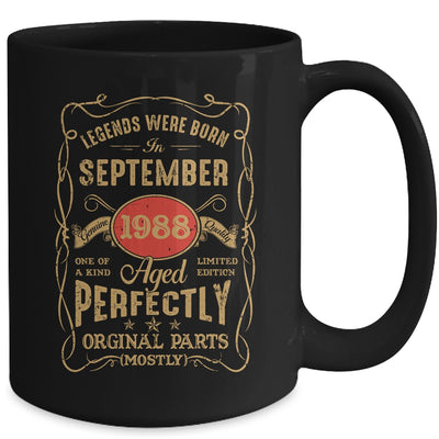 Legends Born In September 1988 35 Years Old 35th Birthday Mug | teecentury