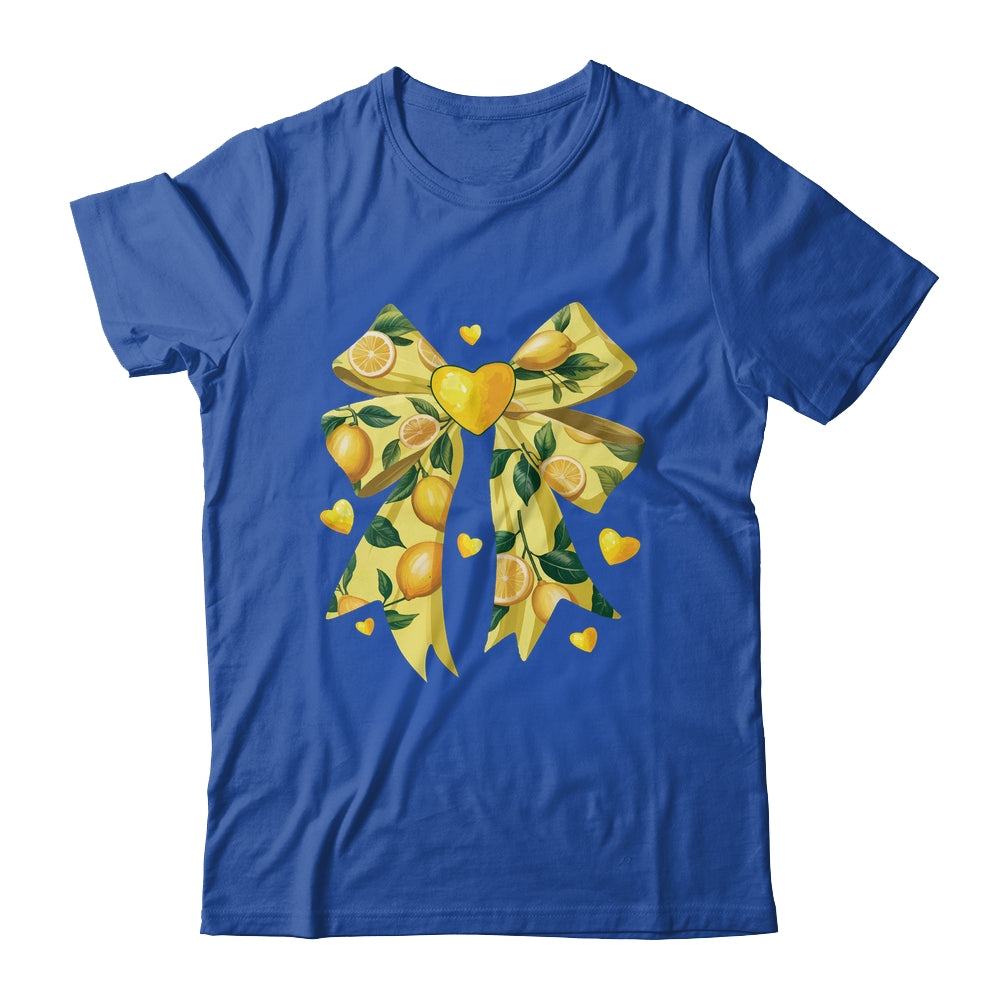 Lemon Fruit Coquette Bow For Women Girls Summer Vacation Shirt & Tank Top | teecentury