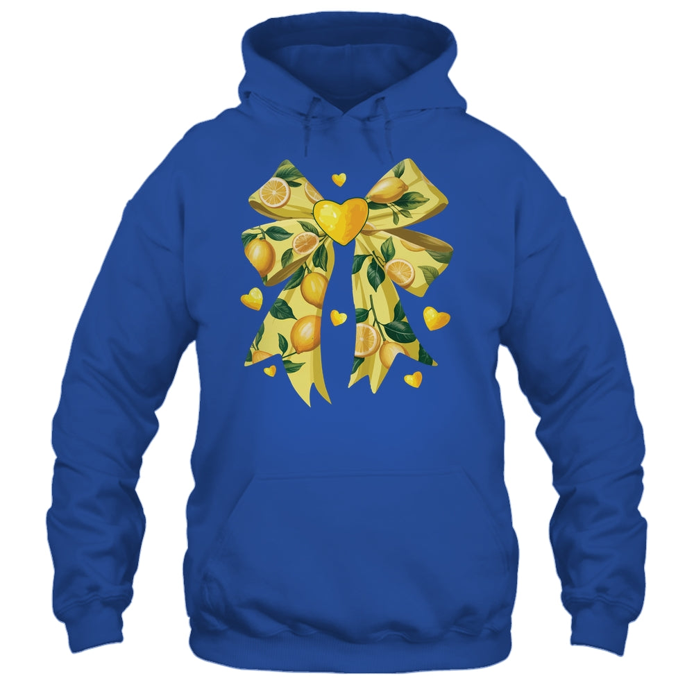 Lemon Fruit Coquette Bow For Women Girls Summer Vacation Shirt & Tank Top | teecentury