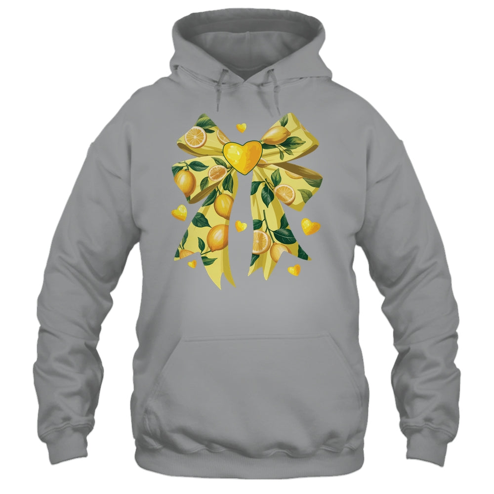 Lemon Fruit Coquette Bow For Women Girls Summer Vacation Shirt & Tank Top | teecentury