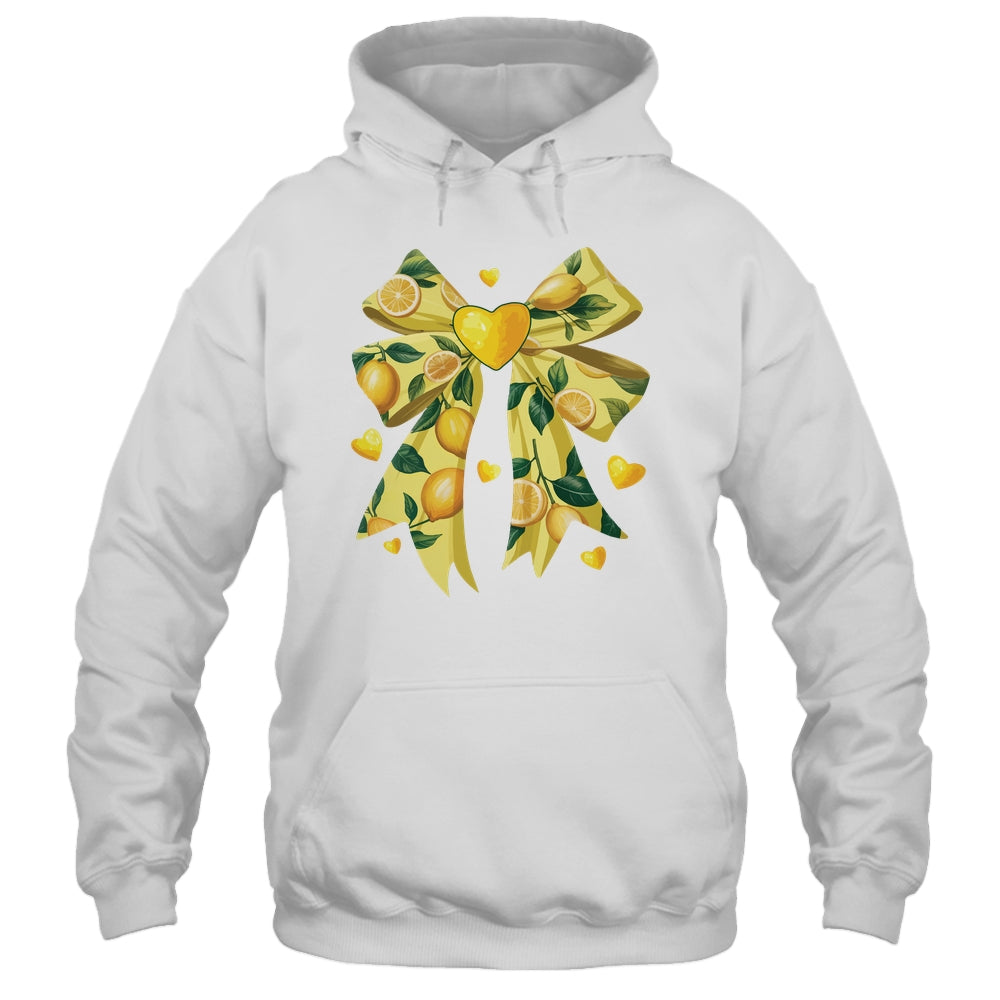 Lemon Fruit Coquette Bow For Women Girls Summer Vacation Shirt & Tank Top | teecentury