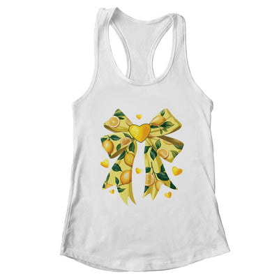 Lemon Fruit Coquette Bow For Women Girls Summer Vacation Shirt & Tank Top | teecentury