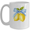 Lemon Graphic For Women Girls Fruit Coquette Bow Summer Mug | teecentury