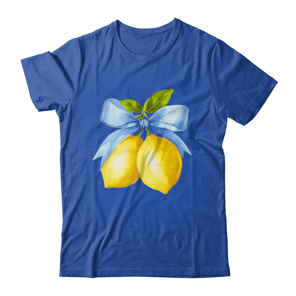 Lemon Graphic For Women Girls Fruit Coquette Bow Summer Shirt & Tank Top | teecentury