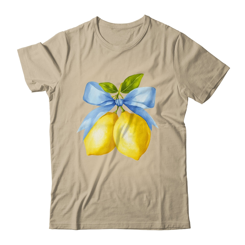 Lemon Graphic For Women Girls Fruit Coquette Bow Summer Shirt & Tank Top | teecentury