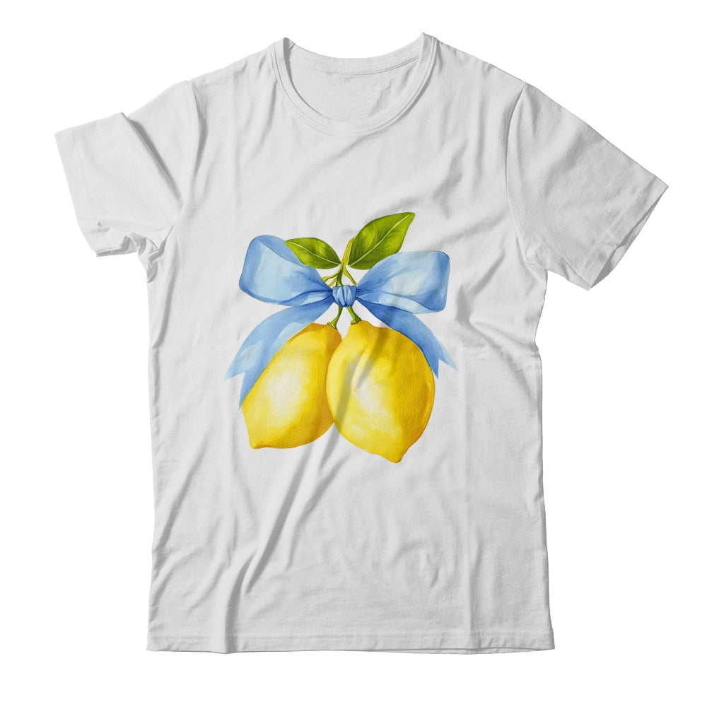 Lemon Graphic For Women Girls Fruit Coquette Bow Summer Shirt & Tank Top | teecentury