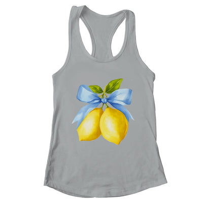 Lemon Graphic For Women Girls Fruit Coquette Bow Summer Shirt & Tank Top | teecentury