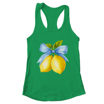Lemon Graphic For Women Girls Fruit Coquette Bow Summer Shirt & Tank Top | teecentury