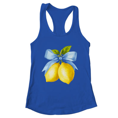 Lemon Graphic For Women Girls Fruit Coquette Bow Summer Shirt & Tank Top | teecentury