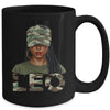 Leo Queen Camouflage Black Woman Cap Camo Zodiac Sign Women Mug | teecentury