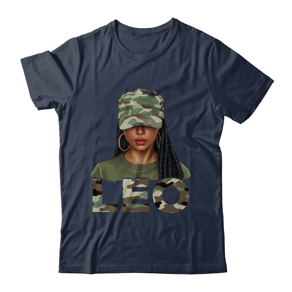 Leo Queen Camouflage Black Woman Cap Camo Zodiac Sign Women Shirt & Tank Top | teecentury