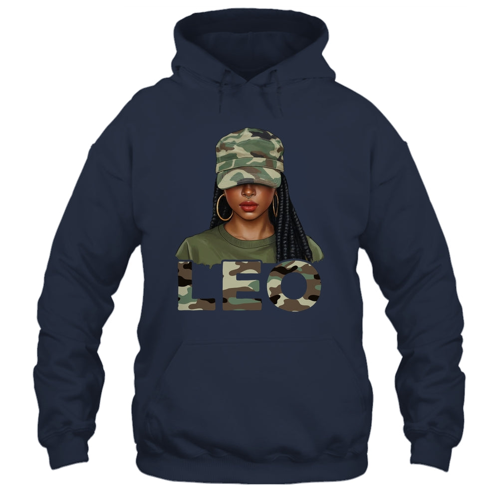 Leo Queen Camouflage Black Woman Cap Camo Zodiac Sign Women Shirt & Tank Top | teecentury