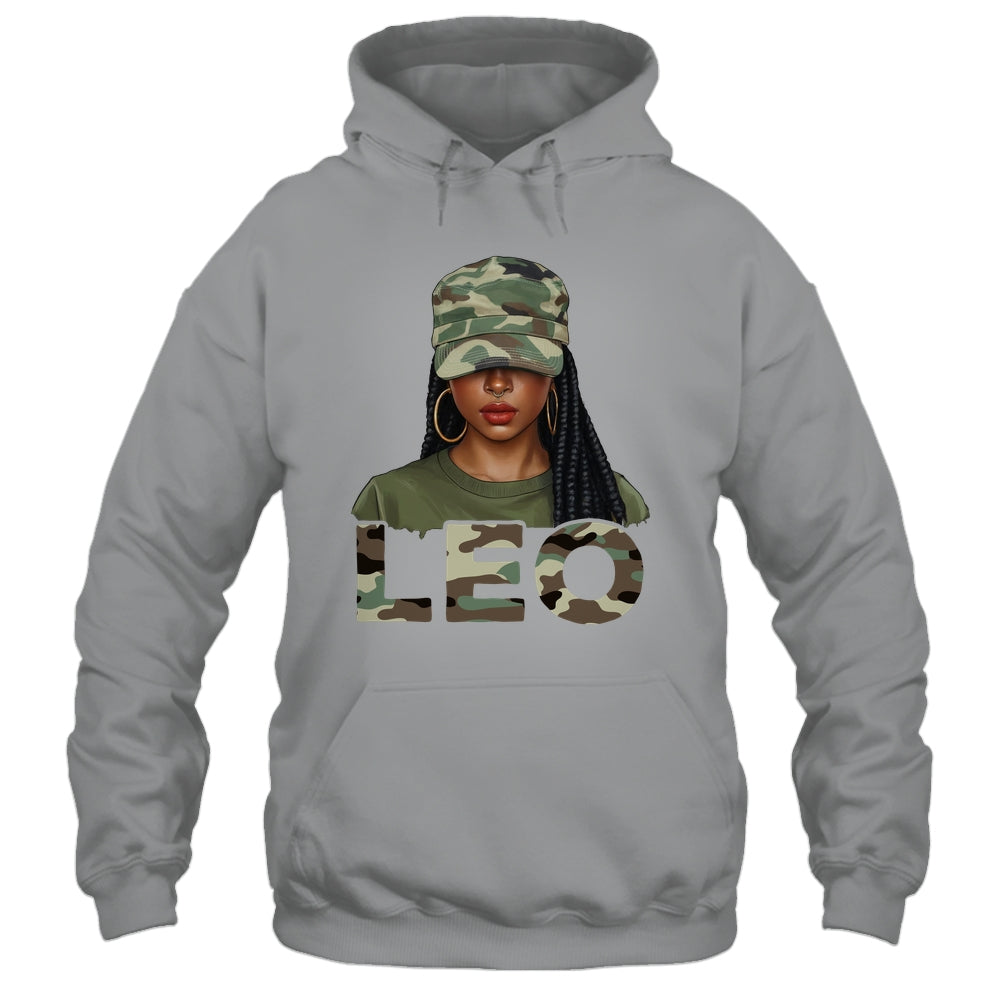 Leo Queen Camouflage Black Woman Cap Camo Zodiac Sign Women Shirt & Tank Top | teecentury