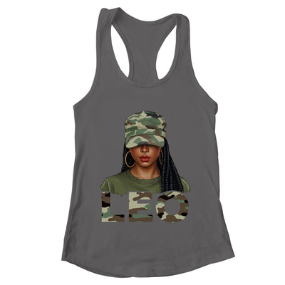 Leo Queen Camouflage Black Woman Cap Camo Zodiac Sign Women Shirt & Tank Top | teecentury