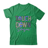 Leopard Blue Gold Checkered Football Touchdown Season Shirt & Hoodie | teecentury