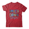Leopard Blue Gold Checkered Football Touchdown Season Shirt & Hoodie | teecentury