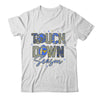 Leopard Blue Gold Checkered Football Touchdown Season Shirt & Hoodie | teecentury