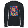 Leopard Colorful Wildlife Art Vibrant Graphic Print Artwork Shirt & Hoodie | teecentury