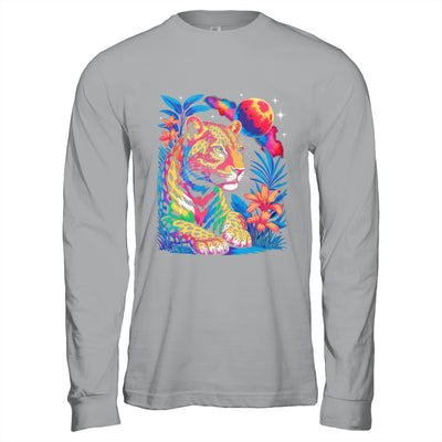 Leopard Colorful Wildlife Art Vibrant Graphic Print Artwork Shirt & Hoodie | teecentury