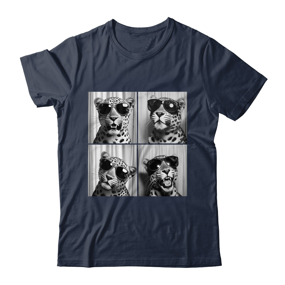 Leopard Face With Sunglasses Funny Animal Photo Booth Shirt & Hoodie | teecentury
