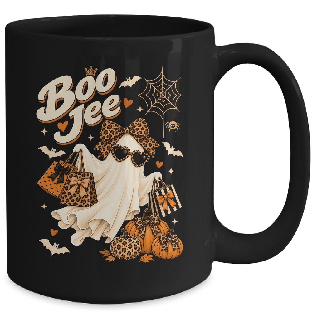 Leopard Ghost Coffee Halloween Costumes Boo-Jee Women Mug | teecentury