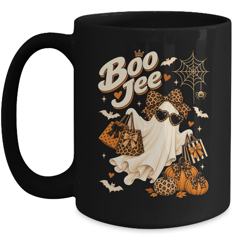 Leopard Ghost Coffee Halloween Costumes Boo-Jee Women Mug | teecentury