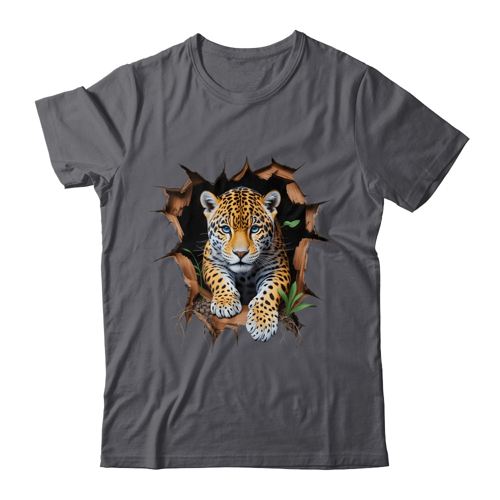 Leopard Jungle Retro Wildlife Animal Print Nature Artwork Shirt & Hoodie | teecentury