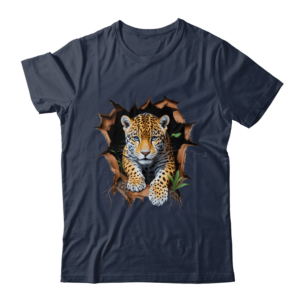 Leopard Jungle Retro Wildlife Animal Print Nature Artwork Shirt & Hoodie | teecentury