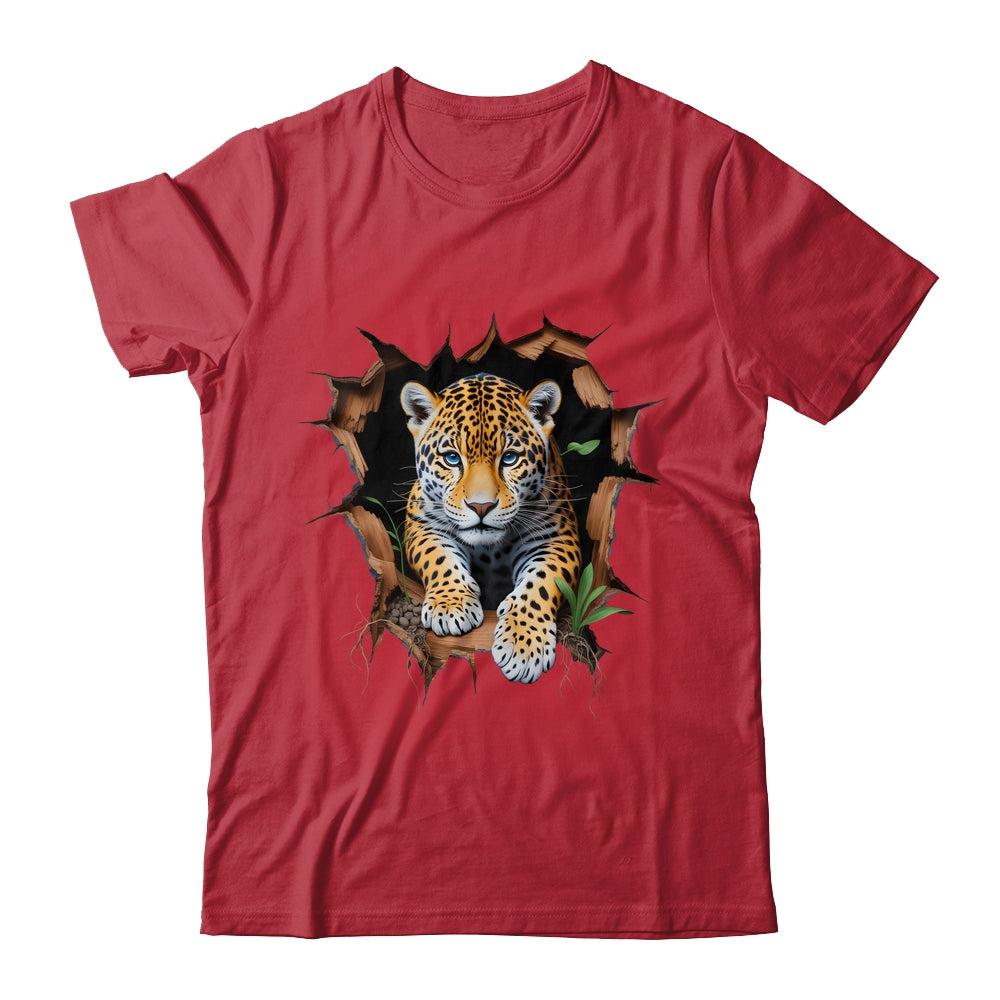 Leopard Jungle Retro Wildlife Animal Print Nature Artwork Shirt & Hoodie | teecentury
