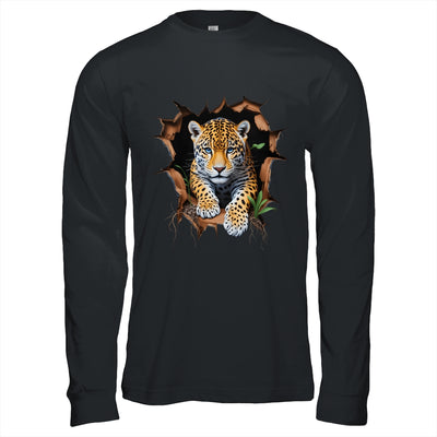 Leopard Jungle Retro Wildlife Animal Print Nature Artwork Shirt & Hoodie | teecentury