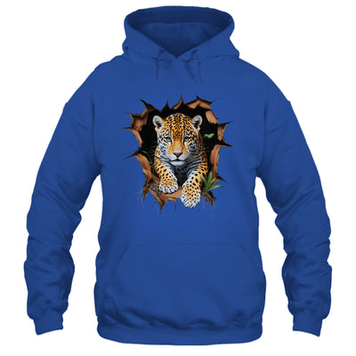 Leopard Jungle Retro Wildlife Animal Print Nature Artwork Shirt & Hoodie | teecentury
