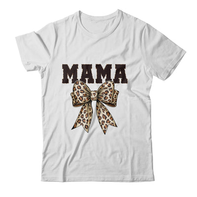Leopard Print Mama Coquette Bow Mom Life Mothers Day Shirt & Tank Top | teecentury
