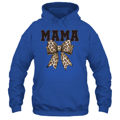 Leopard Print Mama Coquette Bow Mom Life Mothers Day Shirt & Tank Top | teecentury