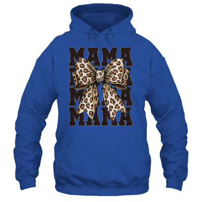 Leopard Print Mama Coquette Bow Mom Life Wild Mothers Day Shirt & Tank Top | teecentury