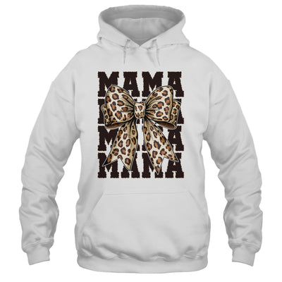 Leopard Print Mama Coquette Bow Mom Life Wild Mothers Day Shirt & Tank Top | teecentury