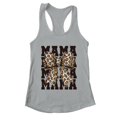 Leopard Print Mama Coquette Bow Mom Life Wild Mothers Day Shirt & Tank Top | teecentury