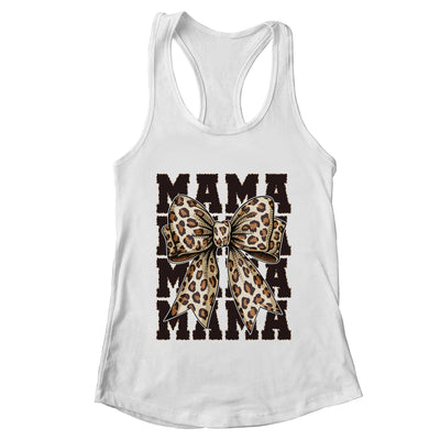 Leopard Print Mama Coquette Bow Mom Life Wild Mothers Day Shirt & Tank Top | teecentury