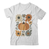 Leopard Pumpkin Floral Retro Fall Retro Autumn Vibes Season Shirt & Sweatshirt | teecentury