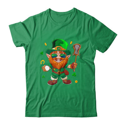 Leprechaun Play Lacrosse St Patricks Day Sport Mens Boys Shirt & Hoodie | teecentury