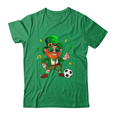 Leprechaun Play Soccer St Patricks Day Sport Mens Boys Shirt & Hoodie | teecentury