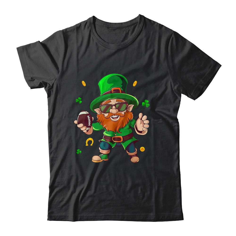 Leprechaun Playing Football St Patricks Day Sport Mens Boys Shirt & Hoodie | teecentury