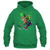 Leprechaun Playing Hockey St Patricks Day Sport Mens Boys Shirt & Hoodie | teecentury