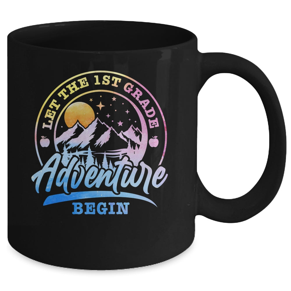 Let The 1st Grade Adventure Begin Retro First Day Of School Mug | teecentury